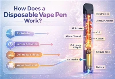 Kako deluje vape za enkratno uporabo?