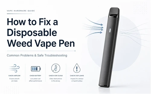 Kako popraviti vape za enkratno uporabo plevela? Pogoste težave in popravke